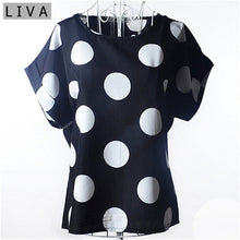 Load image into Gallery viewer, Fashion Thin Women Shirt S-XXL Summer Style Loose Colorful Print Chiffon Blouse Casual Tops Short Sleeve blusa feminina stripe