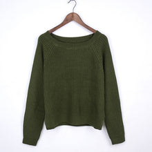 Load image into Gallery viewer, Autumn winter women sweaters and pullovers korean style long sleeve casual crop sweater slim solid knitted jumpers sweater mujer
