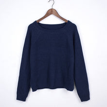 Load image into Gallery viewer, Autumn winter women sweaters and pullovers korean style long sleeve casual crop sweater slim solid knitted jumpers sweater mujer