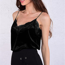 Load image into Gallery viewer, hirigin Elegant Lace Top Summer Womens Tank Tops Sleeveless Shirt Bustier Female Sexy Deep V-Neck Bra Vest Bralette Blouse Cami